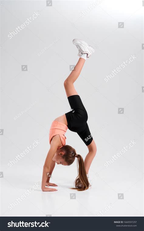 Flexible Cute Little Girl Child Bending Stock Photo Edit Now 1660597297
