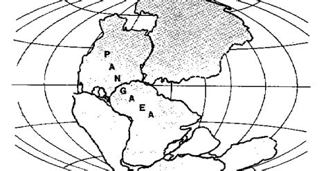 Pangea Coloring Colouring Colorare Emerse Continenti Disegno Weird