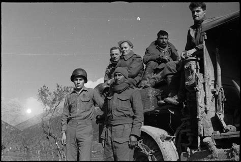 Group Of Soldiers On 5th Army Front Italy World War Ii Photograph