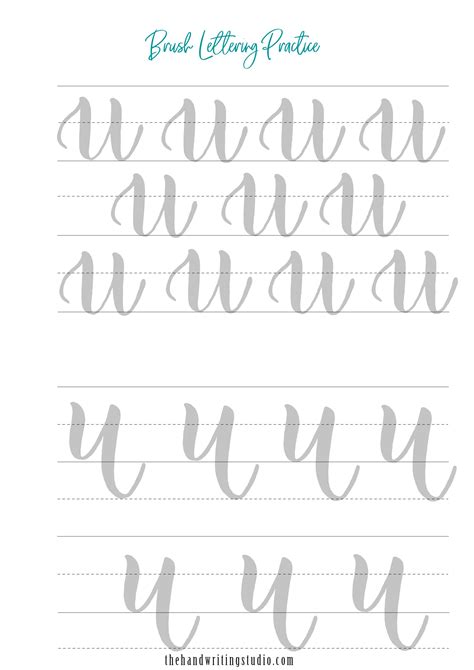 Brush Lettering Practice Drills 2 Alphabets With These Fa3