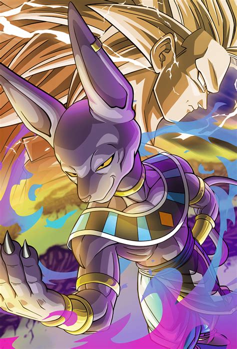 Kawaii cute dragons dragon ball lord beerus dragon ball artwork chibi cartoon dragon balls fan art. Beerus vs Goku SSJ3 card Bucchigiri Match by ...