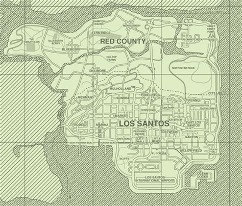 Gta San Andreas карты города