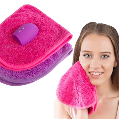 Out Of Stock No Longer Available Vidi Makeup Remover Cloths Microfiber 2 Pack Pink And Purple