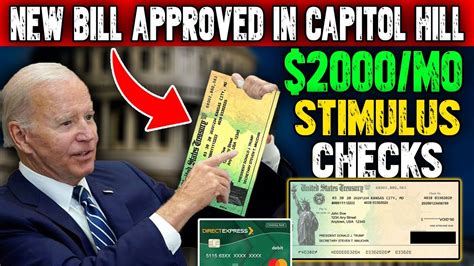 Straight From Capitol Hill 2000 Stimulus Checks Will Be Deposit Today