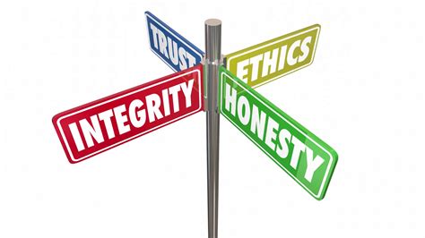 Integrity Honesty Trust Ethics Signs Stock Motion Graphics Sbv