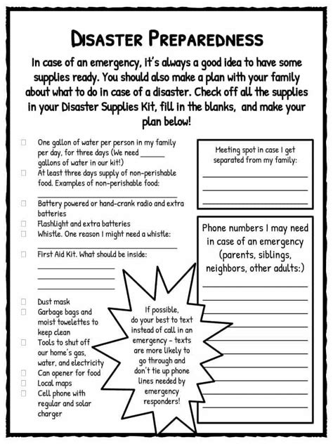 Natural Disaster Worksheets Facts And Historical Information For Kids