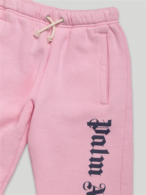 Logo Sweatpants In 3046 Pink Navy Blue Palm Angels® Official