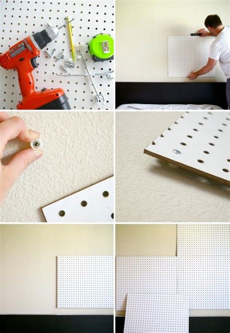 How To Make A Pegboard Headboard For Useful Accessories Pegboard