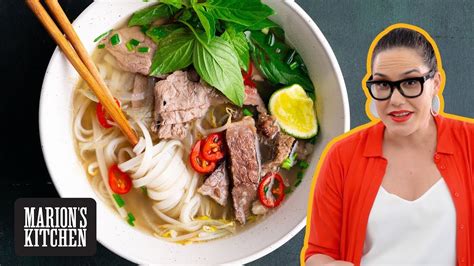 How To Make Vietnamese Beef Pho At Home Marions Kitchen Youtube