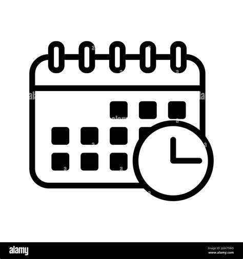 Calendar Icon Cut Out Stock Images And Pictures Alamy