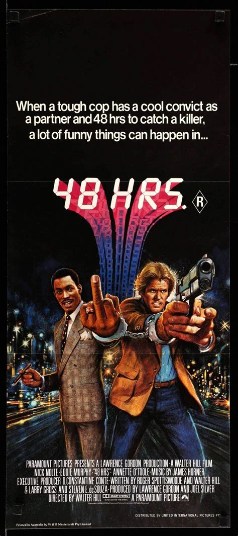 48 Hrs 1982 Eddie Murphy Nick Nolte 1980s Movie Posters 80s Movie