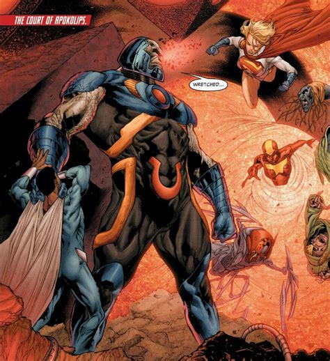 Darkseid Fights Superman Val Zod Power Girl And Red Tornado Dc Comics Heroes Darkseid Val Zod