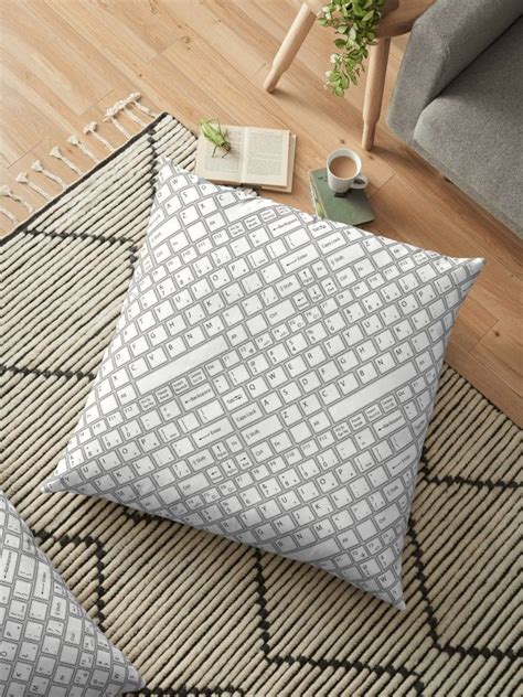 Keyboarded Floor Pillow By Grandeduc Floor Pillows Pillows White Floors