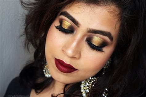 Easy Gold And Black Spotlight Halo Smokey Eyes Tutorial With Step By