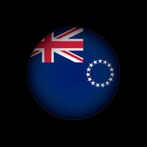 Pa S Ilhas Cook Bandeira Das Ilhas Cook Ilustra O Vetorial Vetor Premium