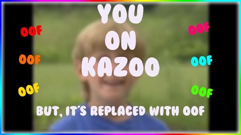 You On Kazoo But Its Roblox Death Sound Youtube
