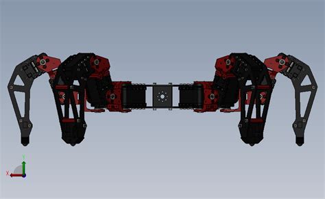 六足机器人 solidworks 2016 模型图纸下载 懒石网