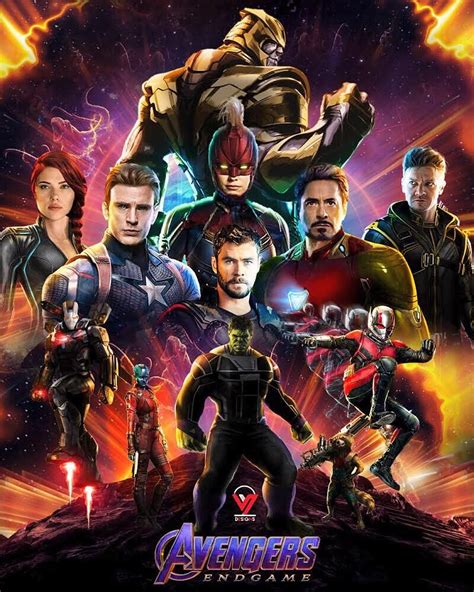 Avengers End Game Fan Made Poster By V2vdesigns Marvelstudios