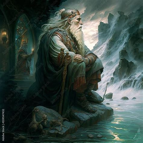A Scandinavian God In The Elven Realm Alfheim Is The Land Of The Elves