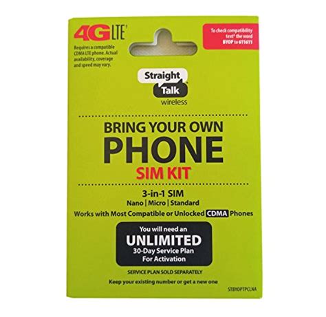 Calls to 411 at no additional charge. Straight Talk Verizon 4G LTE 3G CDMA Bring Your Own Phone ...