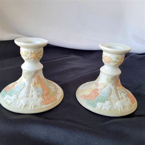 Lefton Accents Vintage Lefton Candle Holders The Christopher