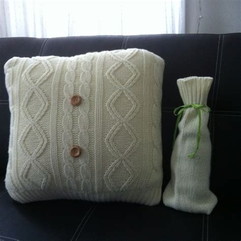 Upcycle An Old Sweater Sweater Pillow Pillows Upcycle Projects
