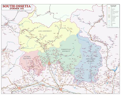 Maps Of South Ossetia Collection Of Maps Of South Ossetia Maps Of