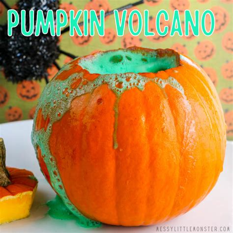 Pumpkin Volcano Experiment For Kids Messy Little Monster