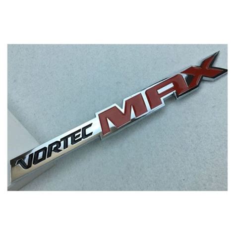 Vortec Max Logo 3d Silver And Red Emblem Badge For Chevrolet Chevy