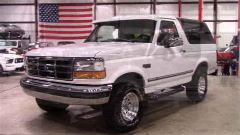 1995 Ford Bronco White Youtube