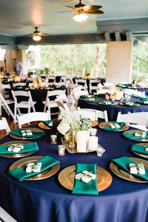 Emerald And Navy Garden Wedding At The Sydonie Mansion Navy Blue