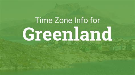 Time Zones In Greenland