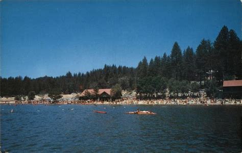 Lake Gregory Crestline Ca California Postcard