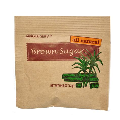 Wholesale All Natural Brown Sugar Packet 046 Oz Dollardays