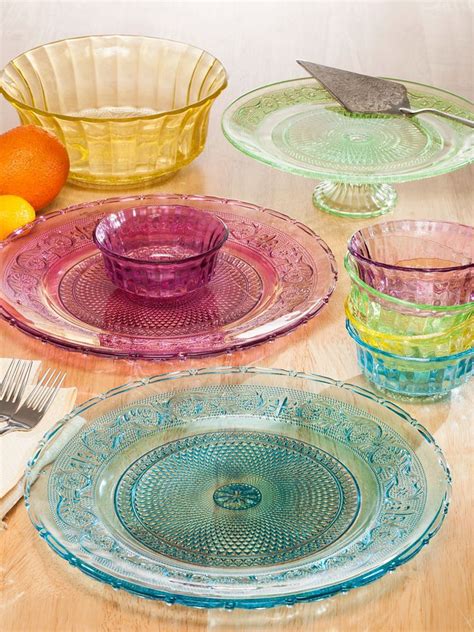 Coloured Glass Dinner Sets Glass Designs