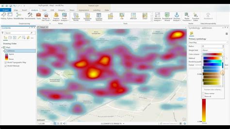 Quick How To Make A Heat Map Hot Spots In Arcgis Pro Esri Youtube