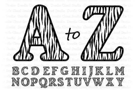 Tiger Alphabet SVG Tiger Letters SVG Tiger Alphabet Clipart In 2020