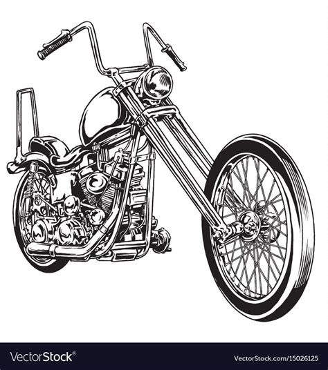 And Drawn And Inked Vintage American Chopper Motor American Chopper