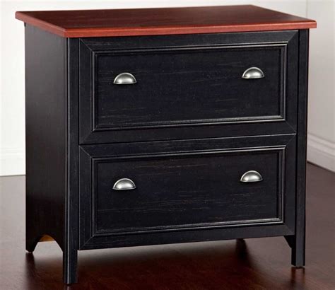 Filing important documents is essential to your business and for your personal organization. Wood Black Lateral File Cabinet | Wood storage cabinets ...