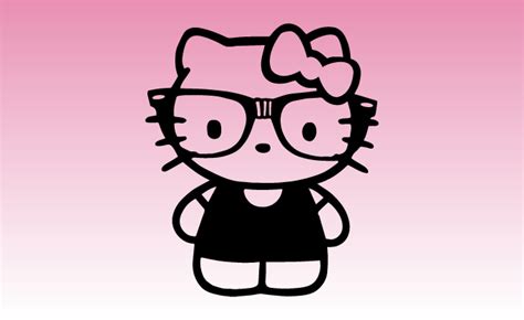 Hello Kitty Nerd Desktop Wallpaper