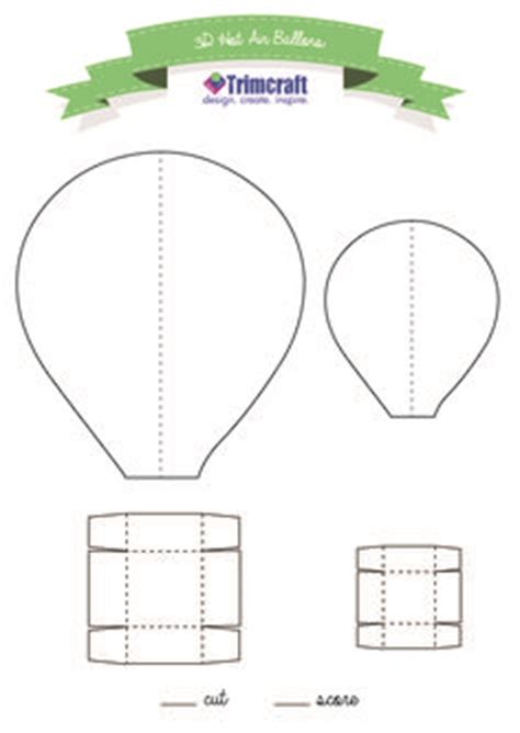 If you don't have adobe reader, you can download it for free at adobe.com. 12 Free Printable Templates | Balloon template, Hot air ...