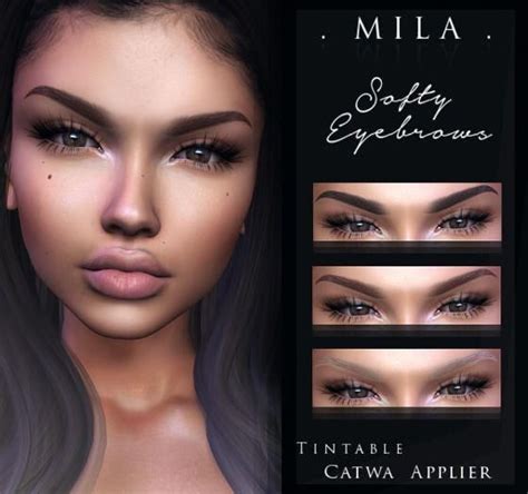 Mila Softy Eyebrows Catwa Makeup Sims 4 Cc Makeup Makeup Cc