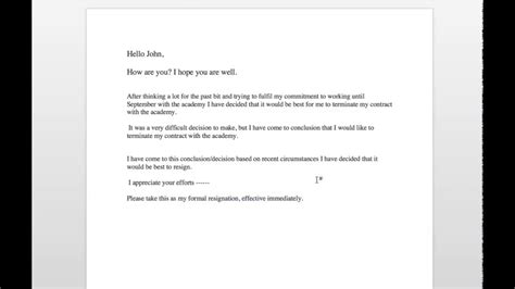 Resignation Letter Sample With Reason Tagalog Gratis Simple For