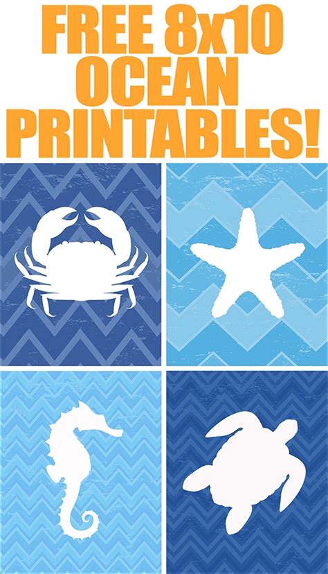 ✓ free for commercial use ✓ high quality images. Ocean Animal FREE Printables {set of 4} - How to Nest for ...