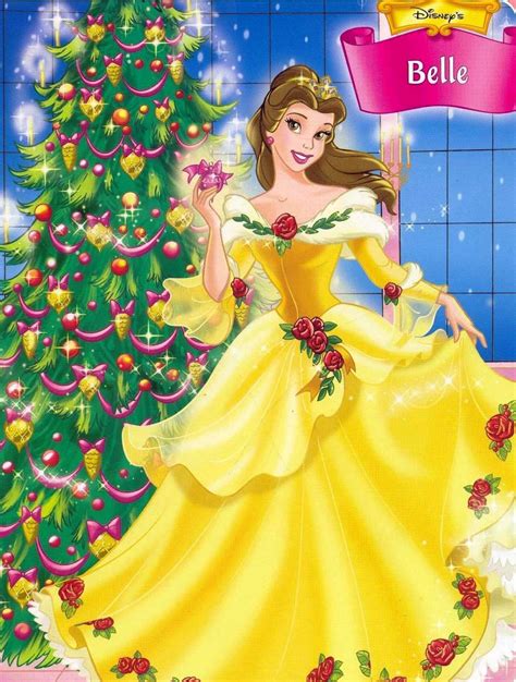 2 Disney Princess Belle Christmas Day Wallpaper