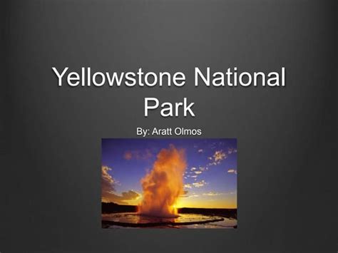 The Creation Of Yellowstone National Park