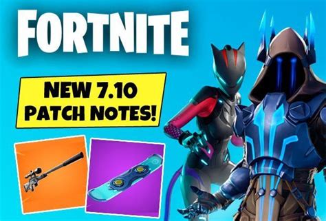 There's a brand new fortnite update today (v2.86) on september 15th, 2020. Fortnite UPDATE 7.10 Early Patch Notes: Suppressed Sniper ...