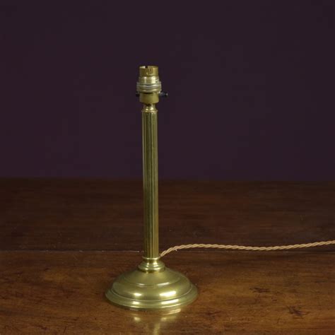 Antique And Reclaimed Listings Gec Reeded Brass Lamp Salvoweb Uk