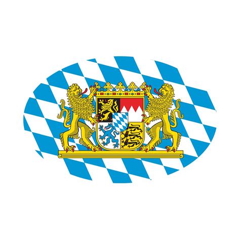 Aufkleber Oval Bayerisches Wappen Bayerische Geschenke