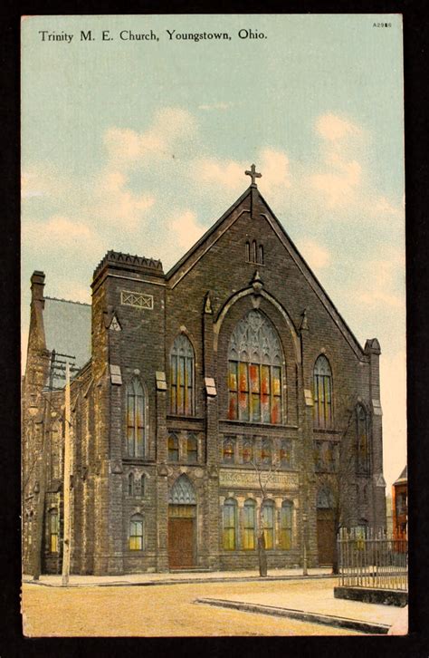 Youngstown Trinity M E Church Methodist Carte Postale Ancienne